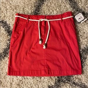 NWT Cambridge Dy Goods Red Cotton Skirt